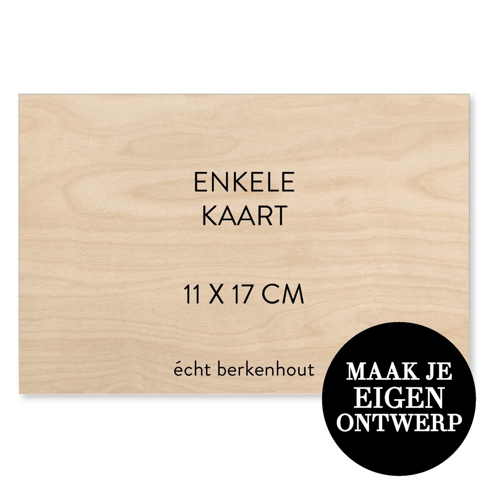 Zelf maken - 17 x 11 cm hout