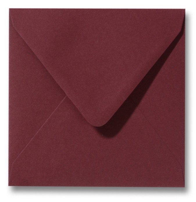 14 x 14 cm op bestelling - donkerrood