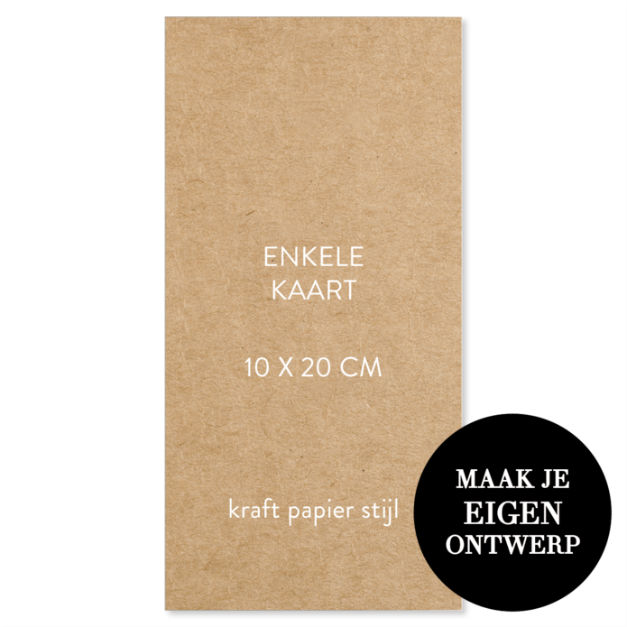Zelf maken - 10 x 20 cm - kraftlook