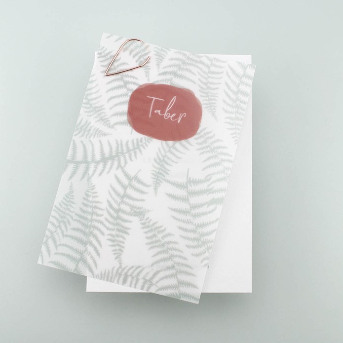 Geboortekaartje botanisch kalk