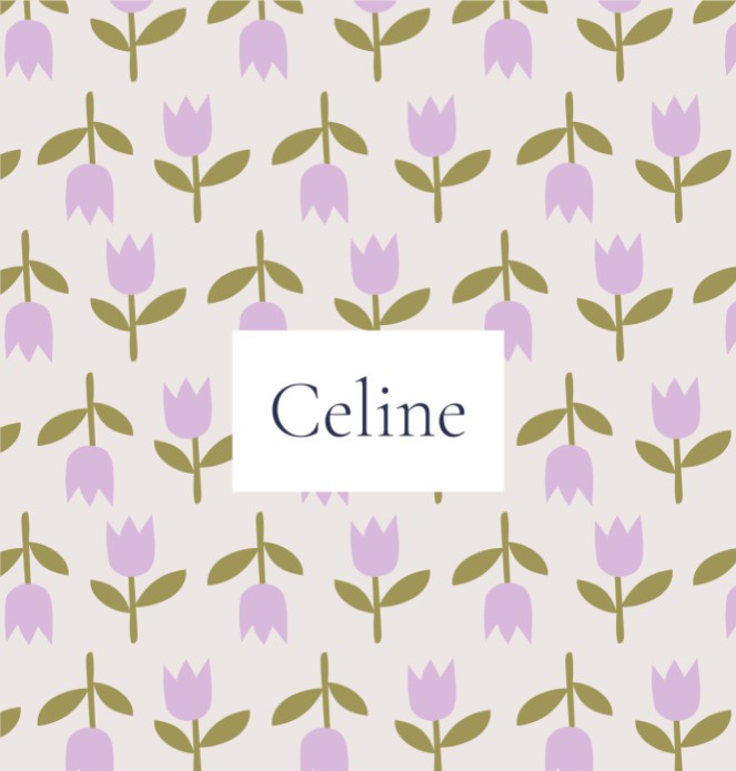 Geboortekaartje Celine Tulpen dubbel - Froukje den Nijs