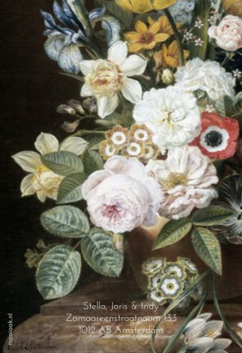 Geboortekaartje label splitpen Anny