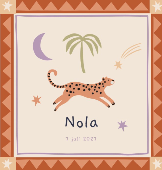 Geboortekaartje Nola - Dubbel - Froukje den Nijs