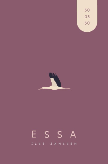 Geboortekaartje ooievaar Essa