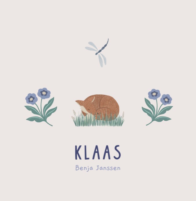 Geboortekaartje Slapend Vosje 13x13 - Froukje den Nijs