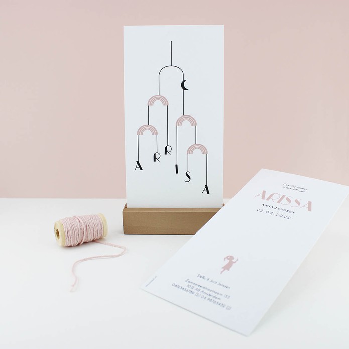 Babykaartje muziekmobiel Arissa