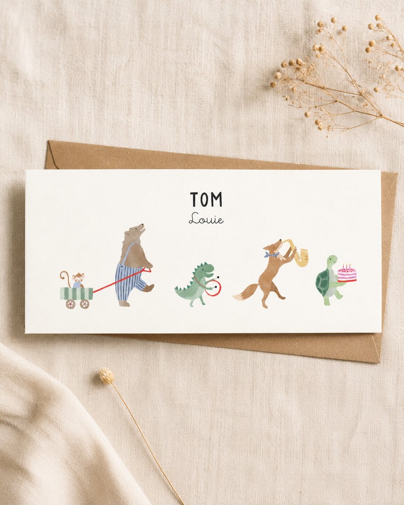 Geboortekaartje Tom optocht - Froukje den Nijs