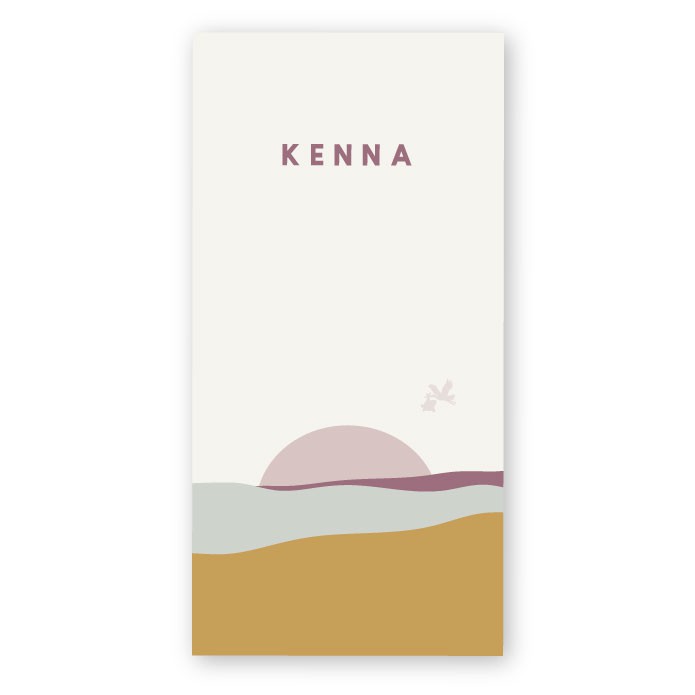 Babykaartje karton zon