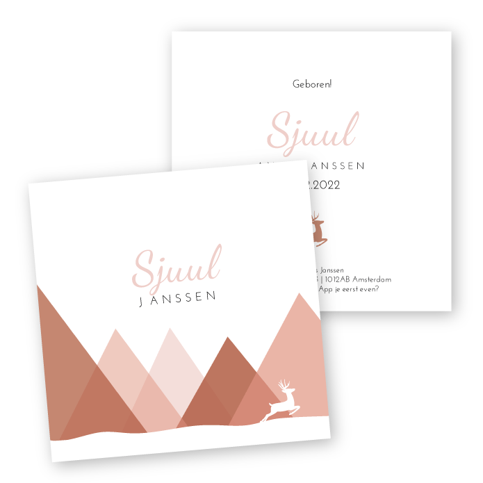 Babykaartje bergen Sjuul