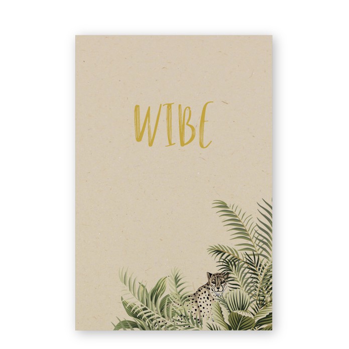 Geboortekaartje duurzaam jaguar Wibe