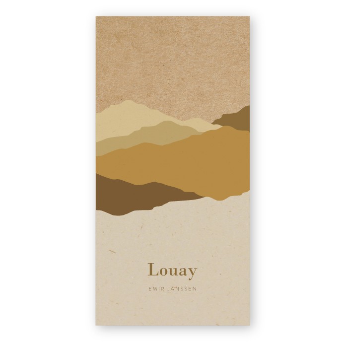 Geboortekaartje kraft bergen Louay