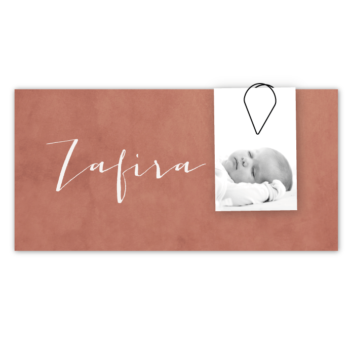 Minikaartje - Extra label met een foto