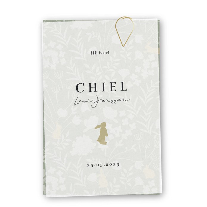 Babykaartje vellum konijn