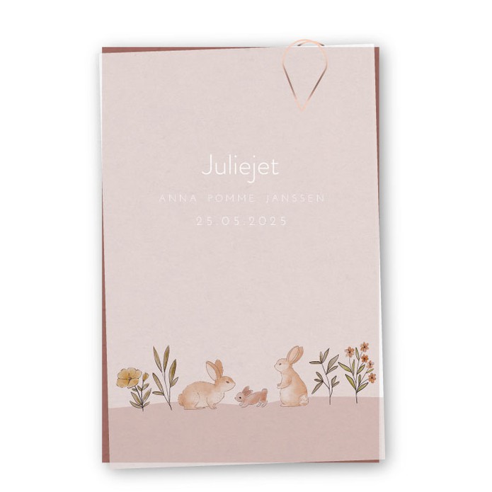 Babykaartje roest kalklabel