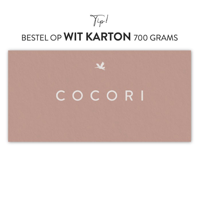 Geboortekaartje meisje karton