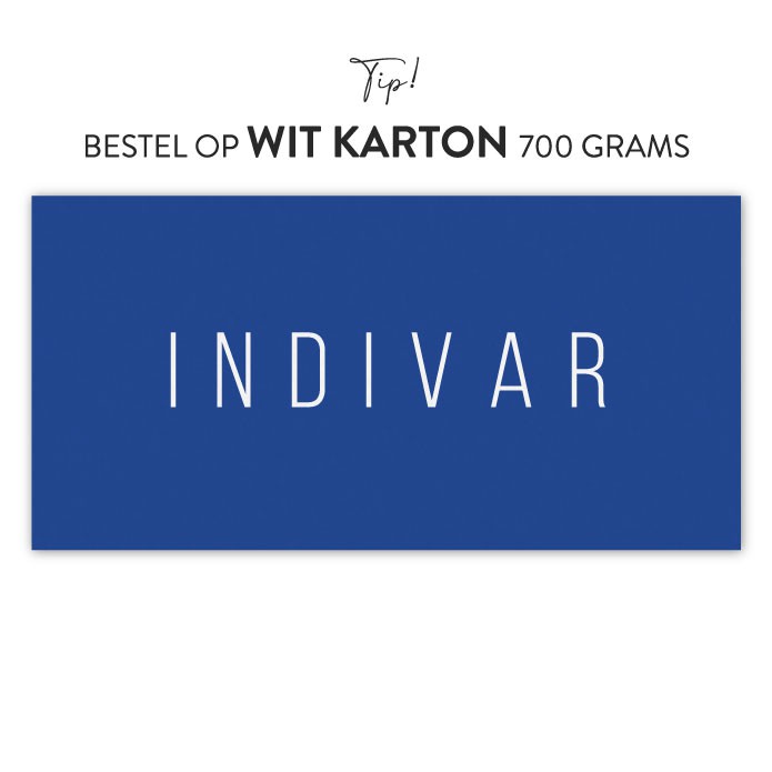 Geboortekaartje karton strak