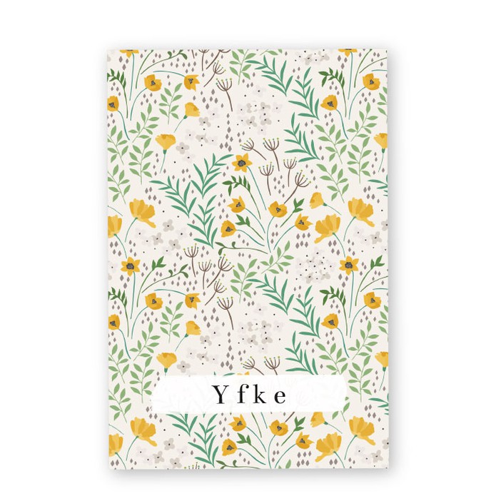 Babykaartje bloemen Yfke