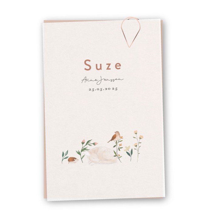 Geboortekaartje kalk lente