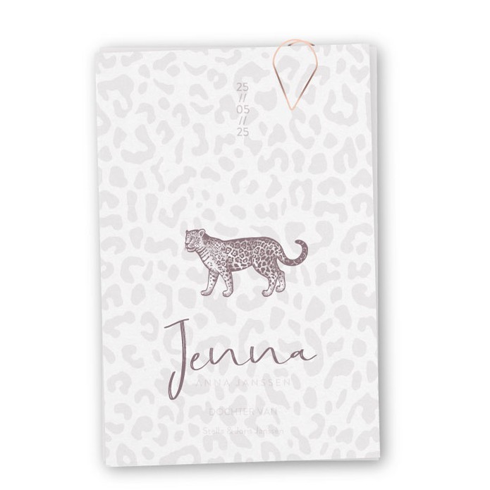 Geboortekaartje kalk Jenna