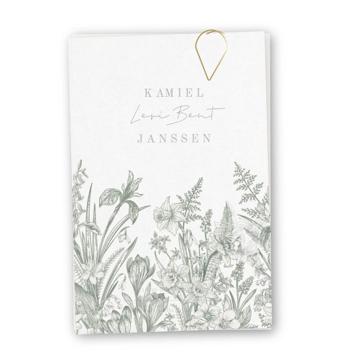 Babykaartje kalklabels Kamiel