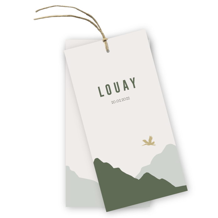 Geboortekaartje abstracte labls