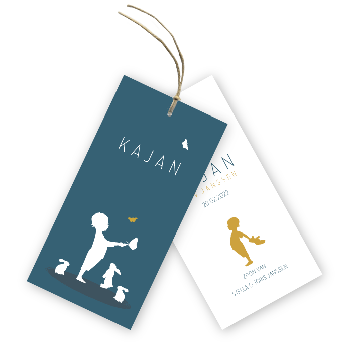 baby labels Kajan dieren