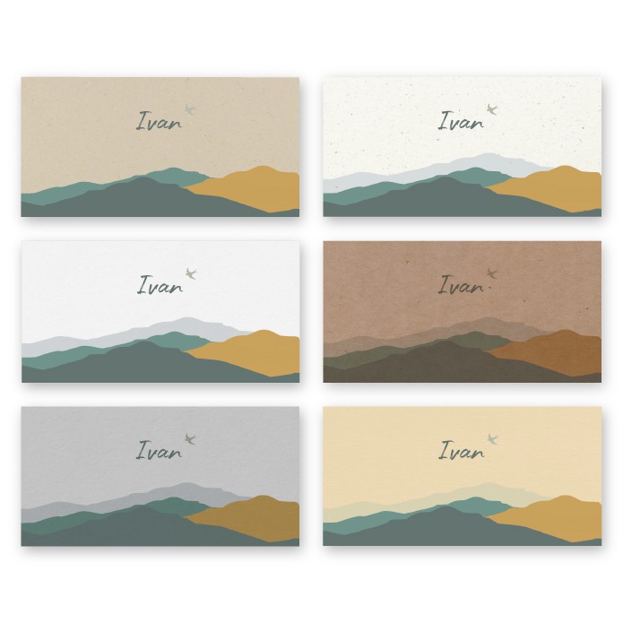 Geboortekaartje ecologisch bergen Ivan