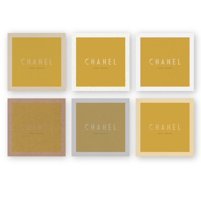 Geboortekaartje duurzaam Chanel