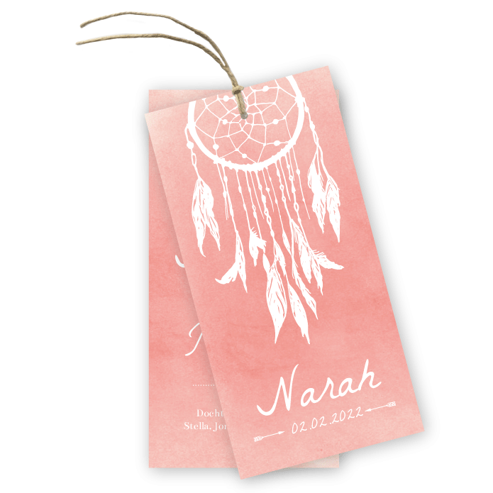 Geboortelabel Boho dromenvanger meisje Narah