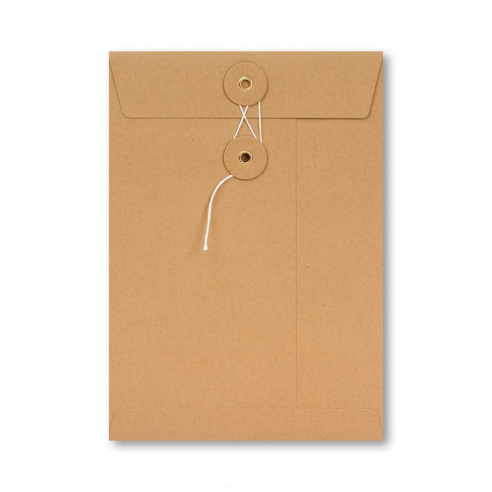 Envelop 15,6 x 22 cm Japanse sluiting kraft