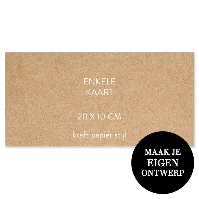 Zelf maken - 20 x 10 cm - kraftlook