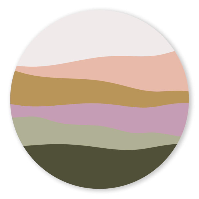 Sluitsticker modern landschap Anika