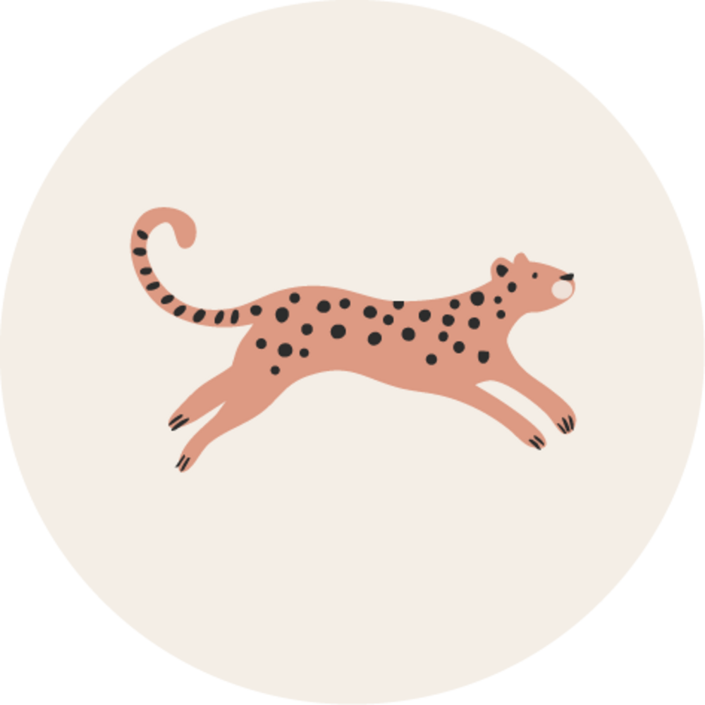 Sluitsticker luipaardje