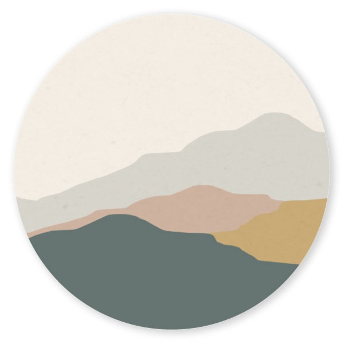 Sluitsticker modern landschap Ivan kraftlook