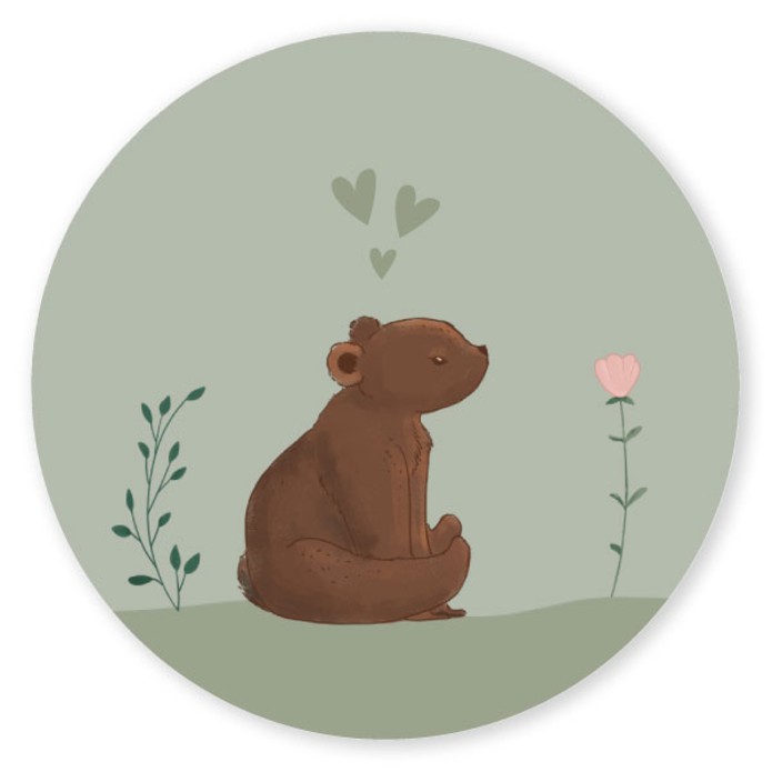 Sluitsticker lieve beertjes Faun