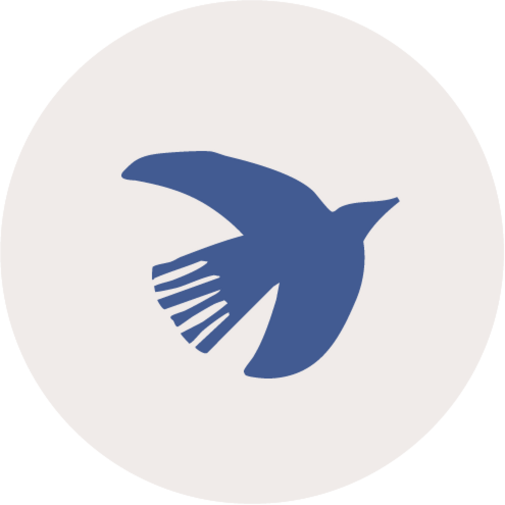 Sluitsticker knipkunst vogeltje