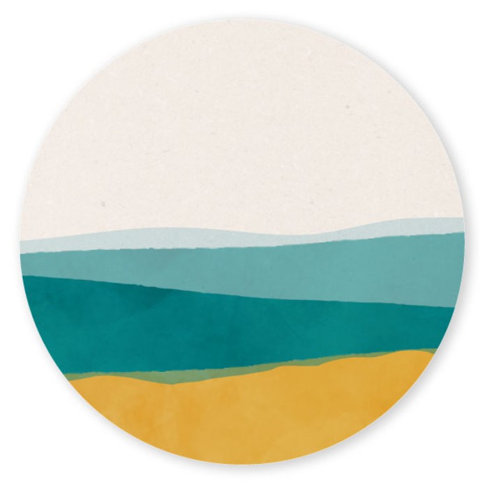 Sluitsticker modern landschap Eviani