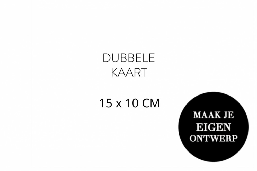 Zelf maken - 15 x 10 cm dubbel