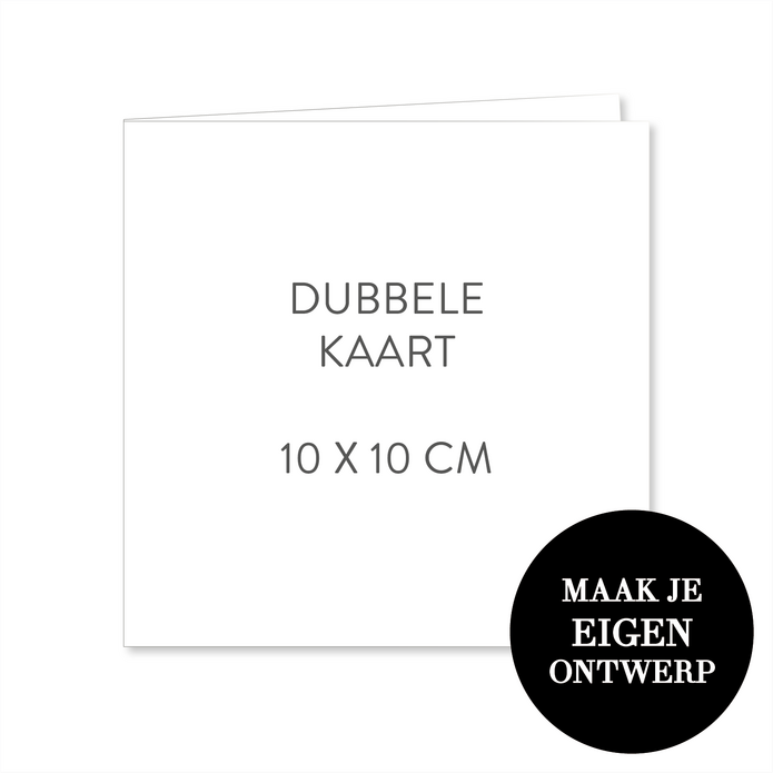 Zelf maken - 10 x 10 cm Dubbel